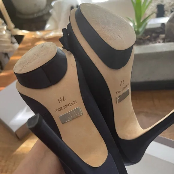 Badgley Mischka Sateen Embellished Stiletto - Picture 5 of 6